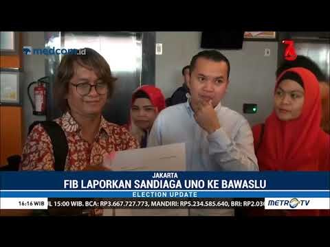 Wah, FIB Laporkan Sandiaga Uno ke Bawaslu
