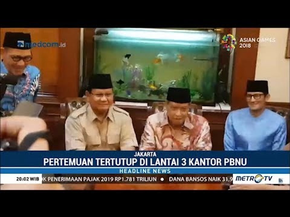 Sandiaga ke Kantor PBNU, Kemudian Disusul Prabowo