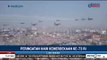 Suasana 17 Pesawat Sukhoi Melintasi Langit Upacara Peringatan HUT ke-73 RI di Istana