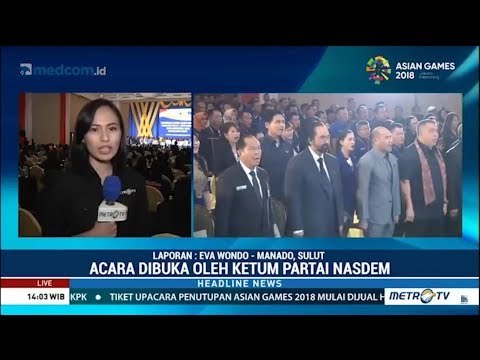 Surya Paloh Beri Pembekalan Bacaleg Nasdem di Sulawesi Utara