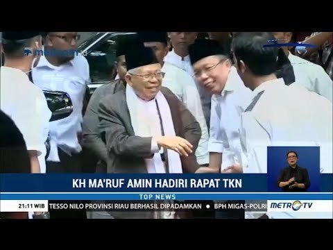 Ma'ruf Amin Hadiri Rapat Tim Kampanye Nasional