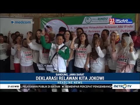 Semakin Mantap ! Relawan Nusantara & Kita Jokowi Deklarasi Dukung Jokowi-Ma'ruf