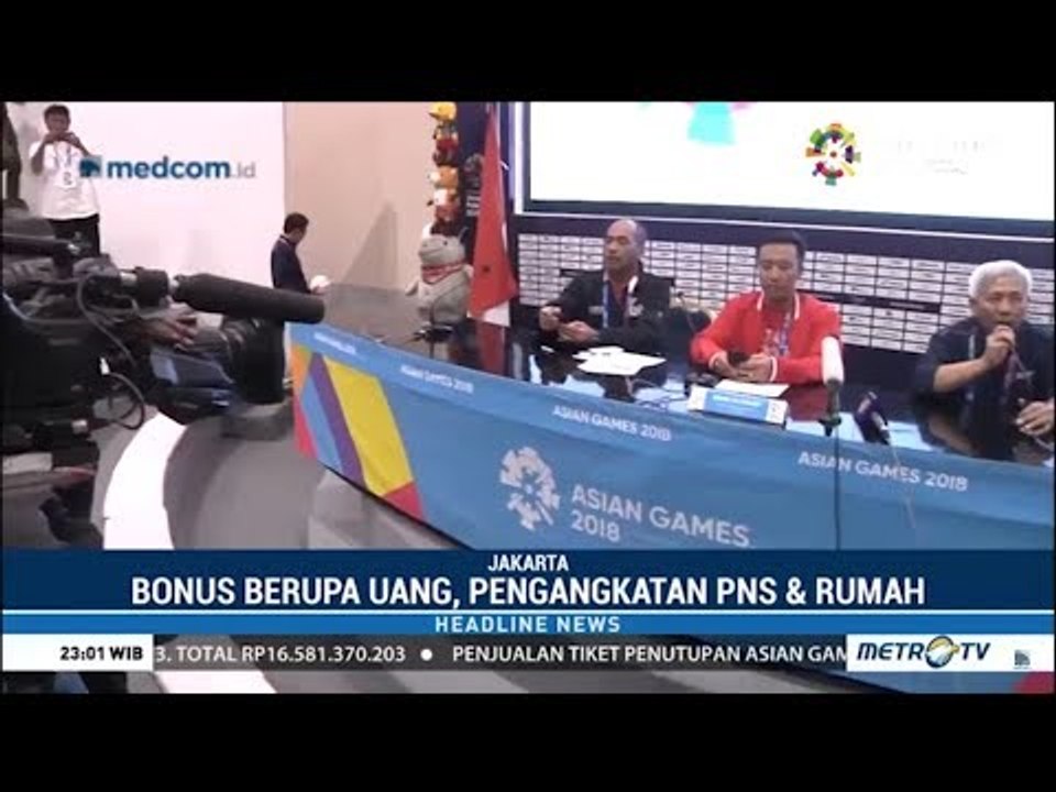 Bonus Pahlawan Asian Games, Peraih Emas : Rp 1,5 M,  Jadi PNS Kemenpora, Rumah
