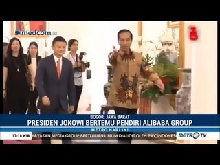 Jokowi Sambut Jack Ma di Istana Bogor