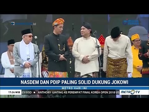 Kompak ! NasDem & PDIP Paling Solid Dukung Jokowi-Ma'ruf