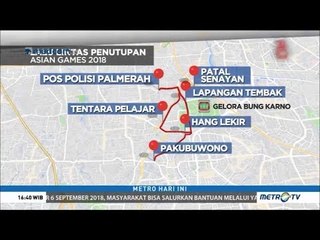 Lalu Lintas Sekitar GBK Direkayasa saat Penutupan Asian Games