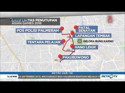 Lalu Lintas Sekitar GBK Direkayasa saat Penutupan Asian Games