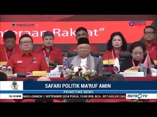 Ma'ruf Amin Beri Pembekalan Pemikiran Islam Kebangsaan ke Kader PDIP