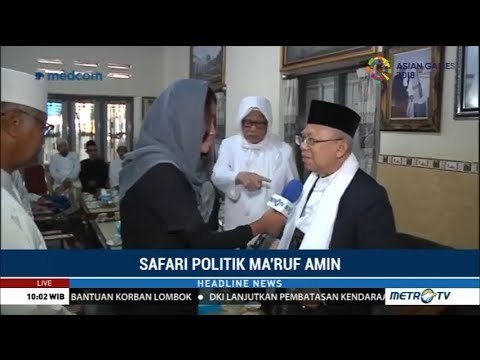 Cawapres Ma'ruf Amin Kunjungi Beberapa Pondok Pesantren Top Di Jawa Timur