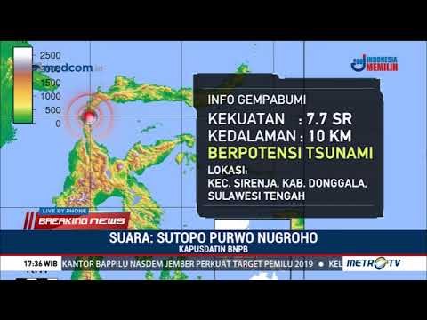 Peringatan Dini Tsunami Gempa Donggala Dinyatakan Berakhir