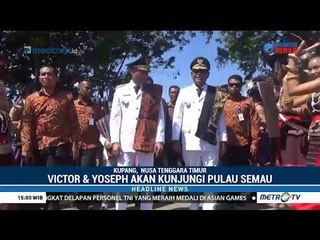 Gubernur Victor Laiskodat Disambut Meriah Warga Kupang NTT
