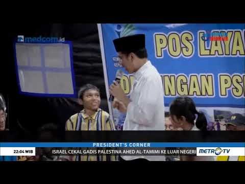 Keseruan Jokowi Berinteraksi dengan Anak Pengungsi di Lombok