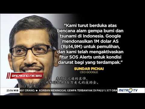Google dan Apple Sumbang 1 Juta Dolar AS untuk Korban Gempa Tsunami Palu