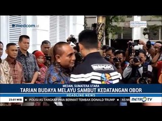 Tari Sekapur Sirih Sambut Obor Asian Para Games di Medan