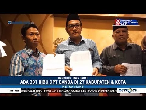 Bawaslu Jabar Temukan 391 Ribu Daftar Pemilih Ganda