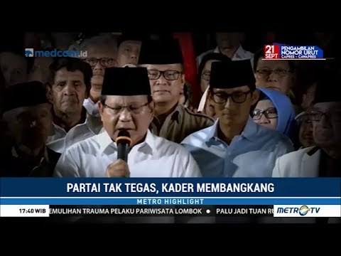 Kecewa ! Partai Tak Tegas, Kader Membangkang