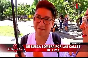 Se busca sombra por las calles de Lima: cuando el inclemente calor no perdona