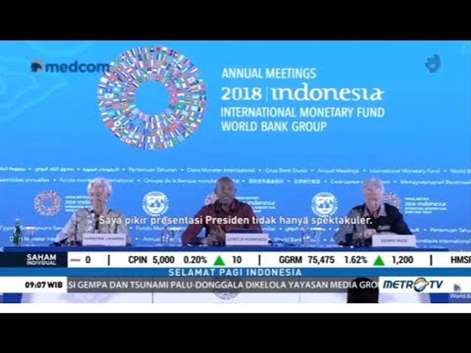 Pemimpin IMF & Bank Dunia Kagumi Pidato Presiden Jokowi