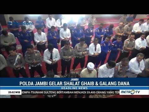 Shalat Gaib Dari Jambi Untuk Korban Bencana Sulteng