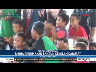 Sekolah Darurat di Sigi Bantuan Media Group