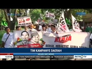 Video herunterladen: Meriah ! Tim Kampanye Daerah (TKD) Jokowi-Ma'ruf Daftar Ke KPU Jatim