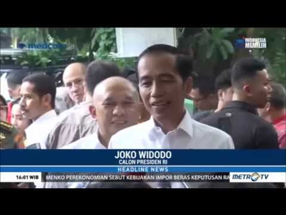 Jokowi : Nomor Urut 1 Alhamdulillah, Nomor 2 Alhamdulillah, Yang Penting Kepercayaan Rakyat