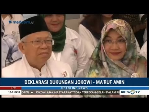 Ma'ruf Amin Hadiri Deklarasi Dukungan Perempuan di Rumah Aspirasi