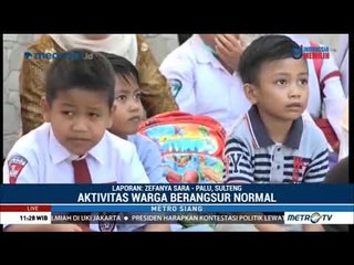 Suasana Hari Pertama Masuk Sekolah di Palu