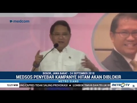 Akan Diblokir ! Akun Medsos Penyebar Kampanye Hitam Pilpres 2019