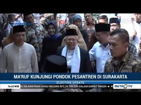 Di Solo, Ma'ruf Amin Disambut Meriah di Ponpes Al-Muayyad