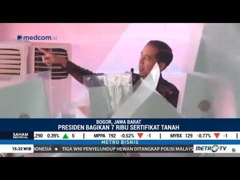 Jokowi Pastikan Proses Sertifikasi Tanah Dipercepat