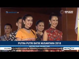 Pemilihan Putra Putri Batik Nusantara 2018 Promosikan Batik Bengkulu