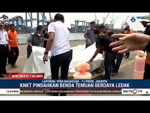 KNKT Pindahkan Benda Temuan Berdaya Ledak dari Badan Pesawat Lion Air