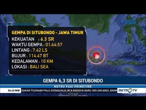 Gempa 6,3 SR Guncang Situbondo
