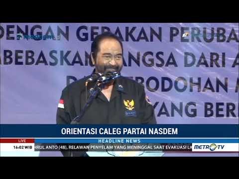 Surya Paloh Hadiri Orientasi Caleg Partai NasDem se-Kalteng