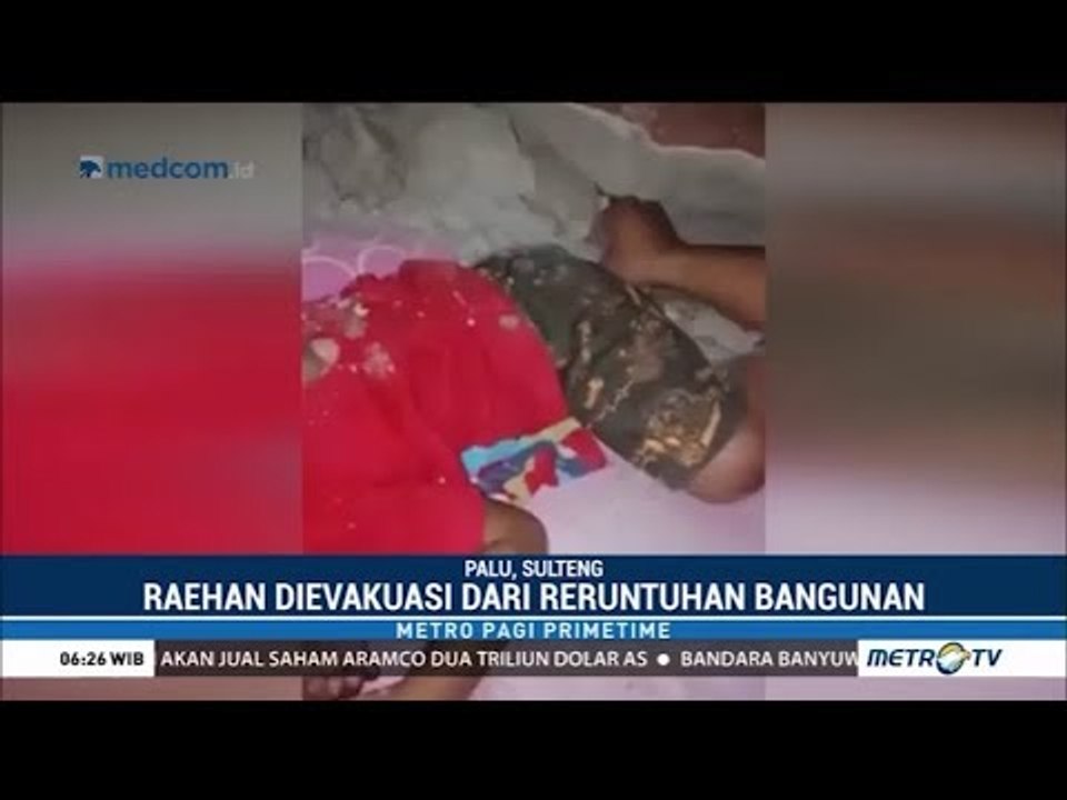 Balita Korban Gempa Palu Ditemukan Selamat di Balik Reruntuhan
