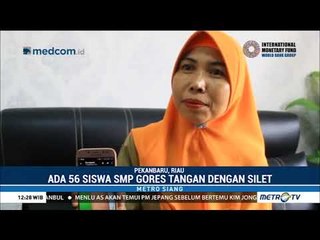 Aksi Nekat Puluhan Siswa di Pekanbaru Sayat Tangan Sendiri