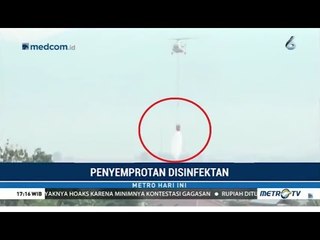 Kampung 'Ditelan Bumi' Balaroa Disiram Disinfektan dari Udara oleh Tim Gabungan