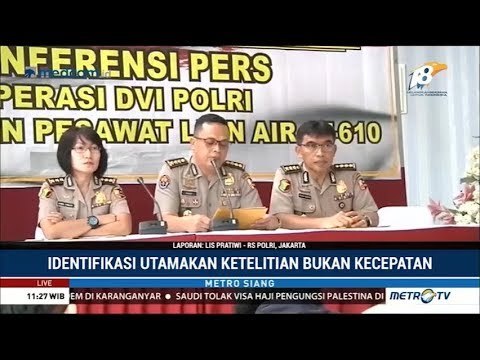 Tim DVI Polri Utamakan Ketelitian Identifikasi Korban Lion Air JT610