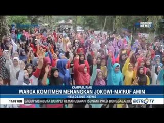 Giliran Warga Karawang & Kampar Riau Deklarasi Dukung Jokowi-Ma'ruf