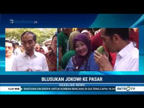 Kunjungi Pasar Karangayu, Jokowi Disambut Hangat Warga Semarang