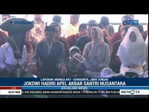 Jokowi Hadiri Apel Akbar Santri Nusantara