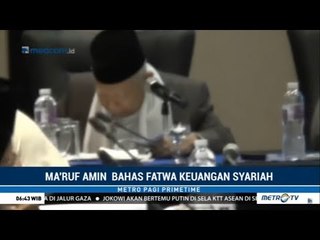 Ma'ruf Amin Bahas Keuangan Syariah RI