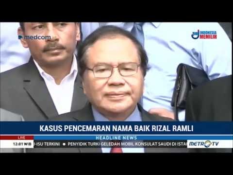 Rizal Ramli Diperiksa Terkait Kasus Pencemaran Nama Baik