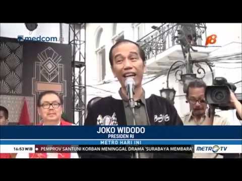 Jokowi Konvoi Motor Keliling Kota Bandung