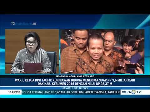 Diduga Terima Suap Rp3,6 M, Wakil Ketua DPR Taufik Kurniawan Jadi Tersangka KPK