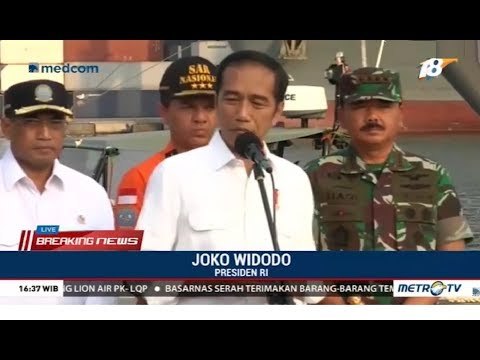 Jokowi Minta KNKT Cepat Temukan Penyebab Jatuhnya Lion Air