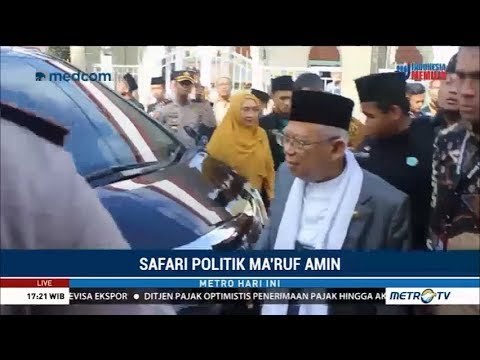 Ma'ruf Amin Disambut Hangat Ponpes Nurul Huda Al-Islami