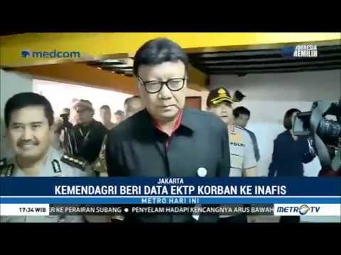 Mendagri Serahkan Data KTP Elektronik Korban Lion Air ke Inafis