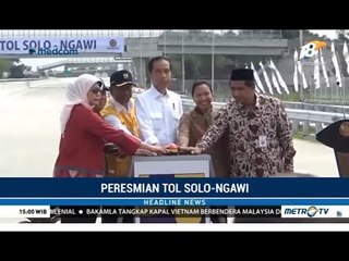 Jokowi Resmikan Tol Solo-Ngawi
